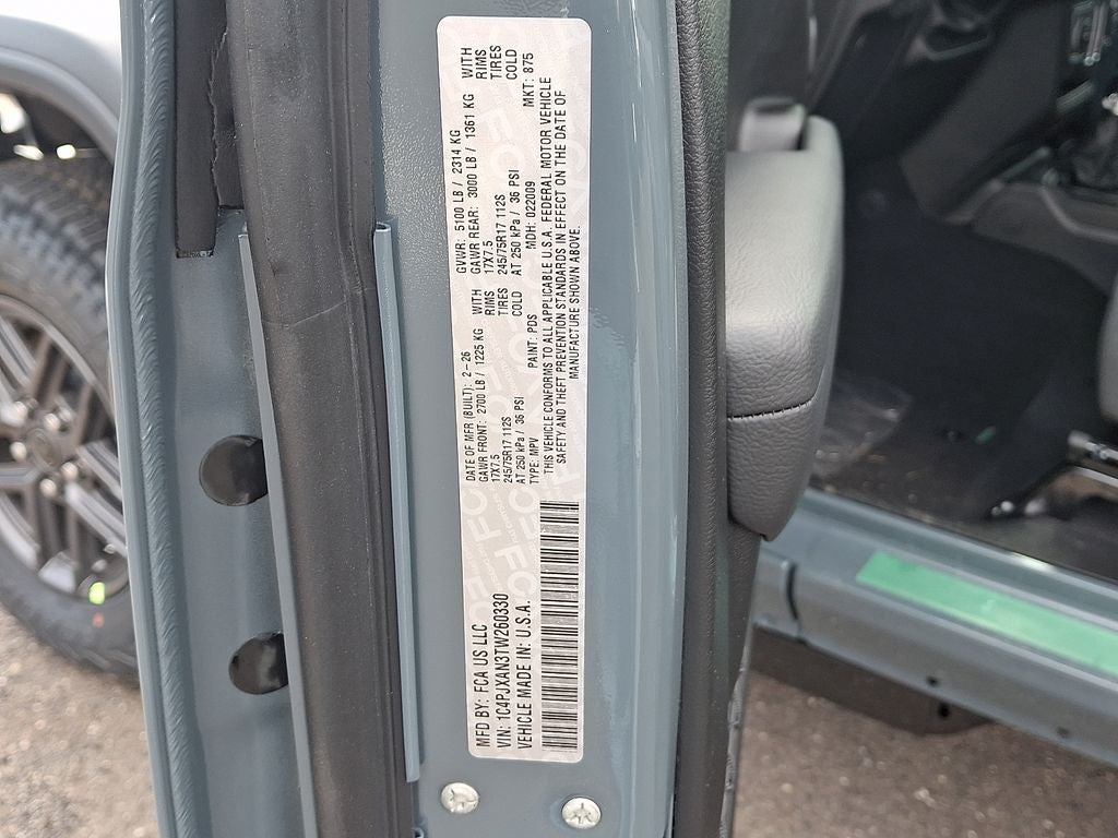 2026 Jeep Wrangler WRANGLER 2-DOOR SPORT S