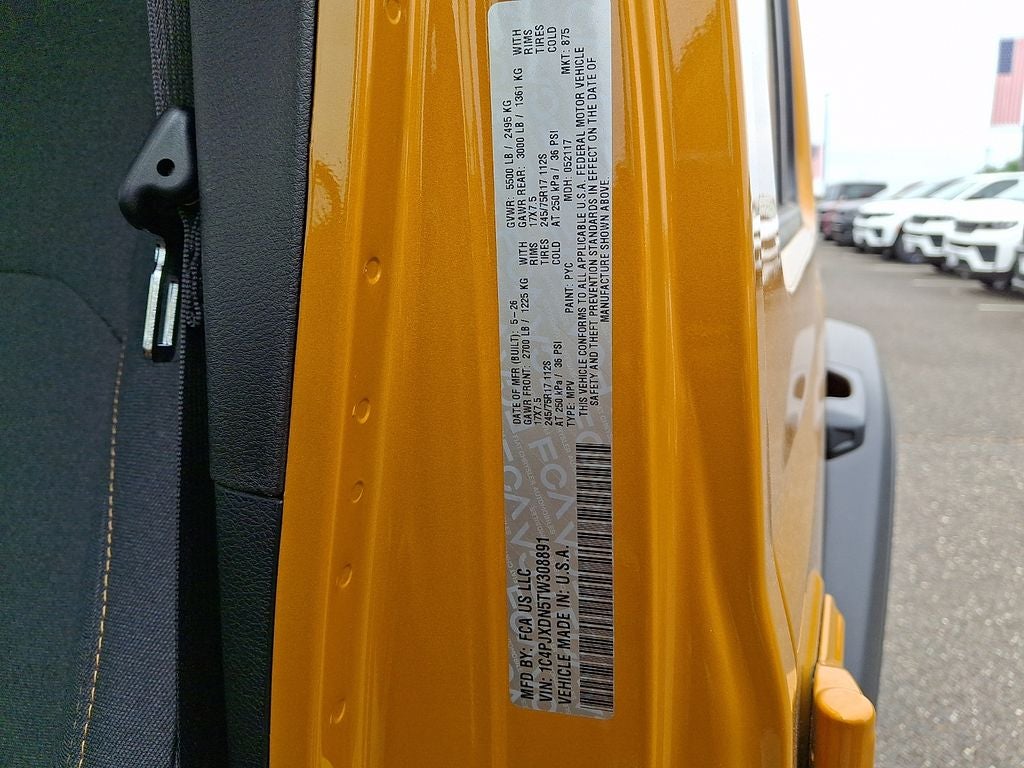 2026 Jeep Wrangler WRANGLER 4-DOOR SPORT S