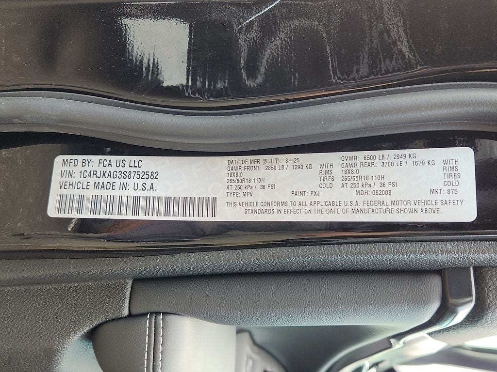 2025 Jeep Grand Cherokee GRAND CHEROKEE L ALTITUDE X 4X4