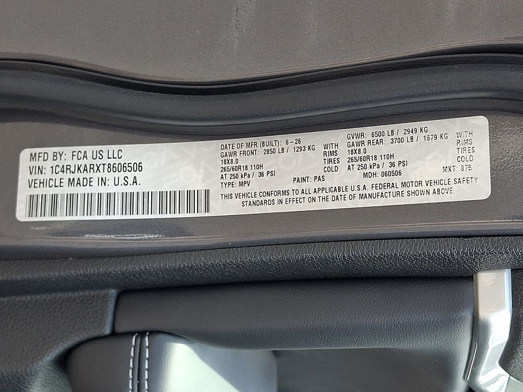 2026 Jeep Grand Cherokee L GRAND CHEROKEE L LAREDO ALTITUDE 4X4