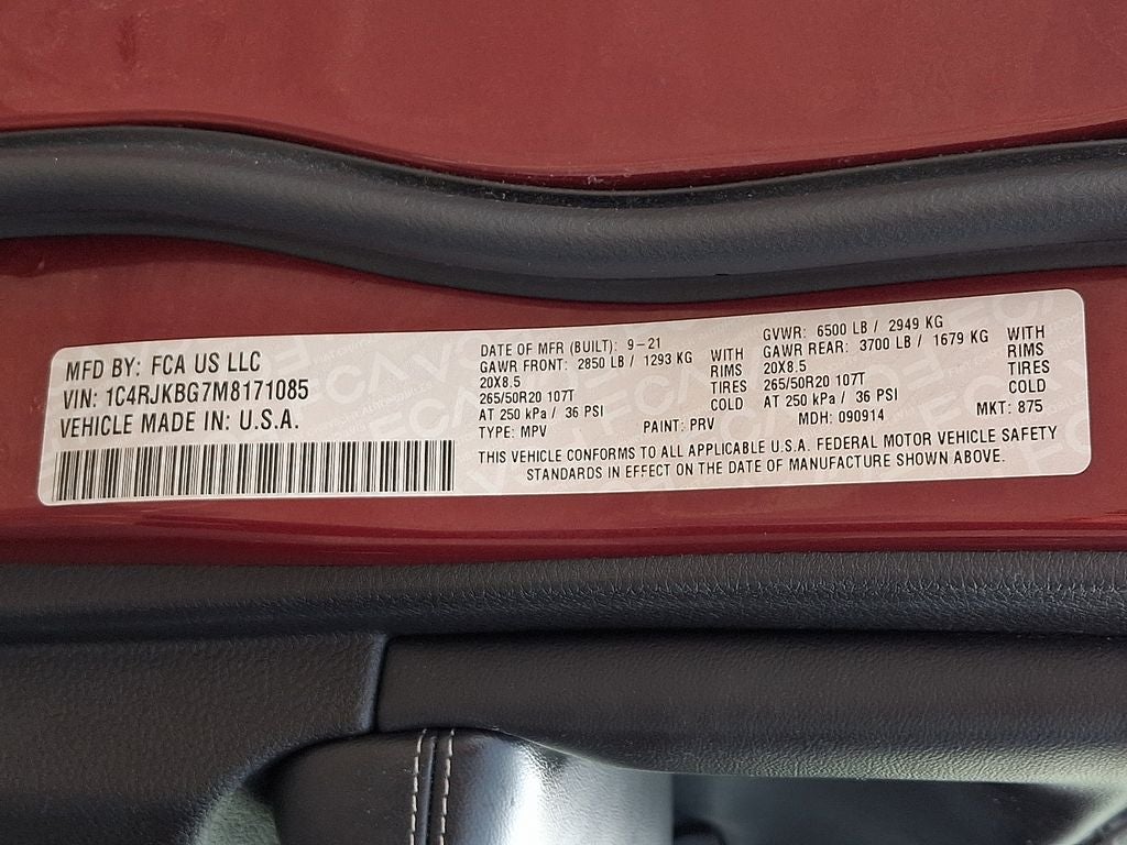 2021 Jeep Grand Cherokee L Limited 4x4