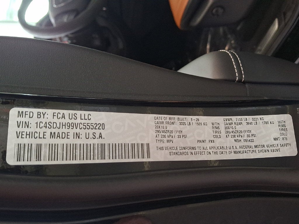 2027 Dodge Durango DURANGO SRT HELLCAT JAILBREAK AWD