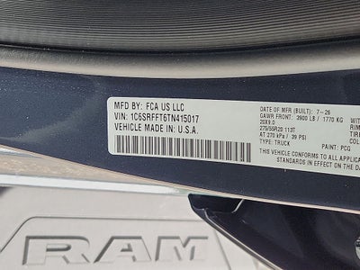 2026 RAM Ram 1500 RAM 1500 BIG HORN CREW CAB 4X4 5'7' BOX