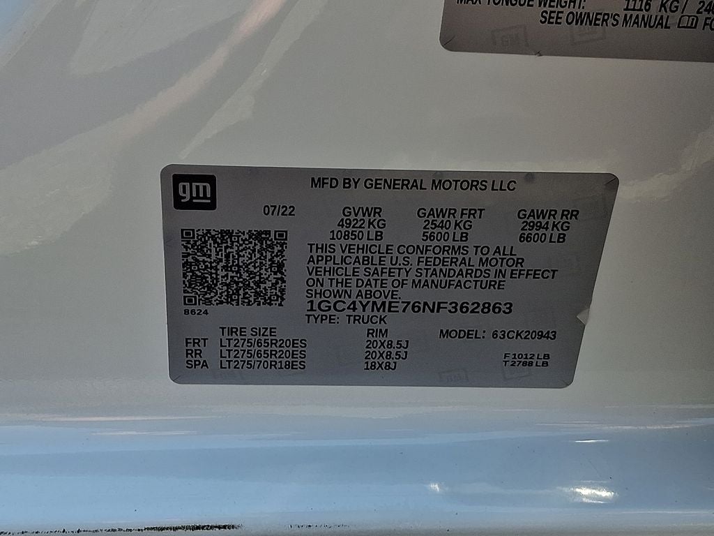 2022 Chevrolet Silverado 2500HD 4WD Crew Cab Long Bed Custom