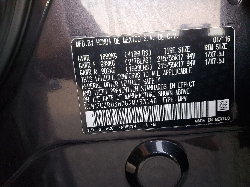 2016 Honda HR-V EX-L