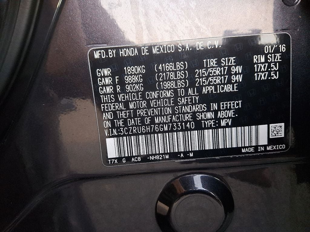 2016 Honda HR-V EX-L w/Navigation