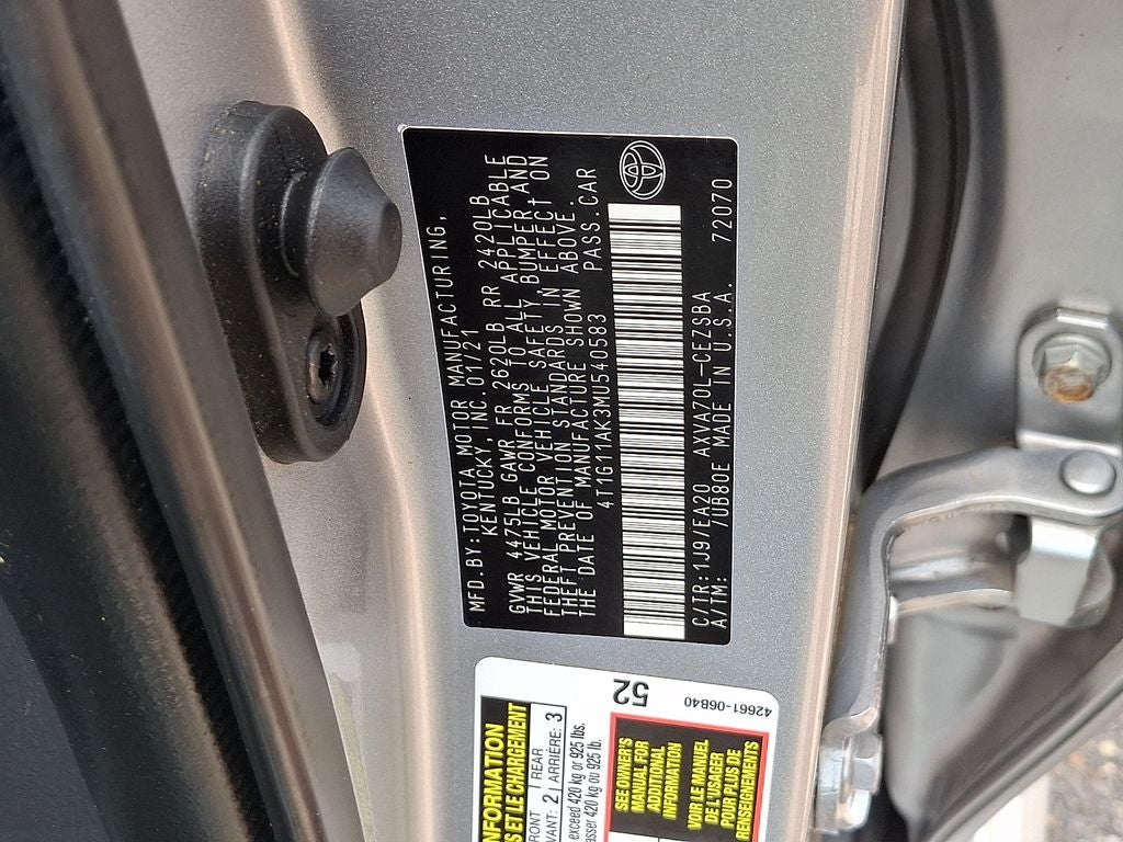 2021 Toyota Camry SE