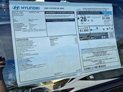 2026 Hyundai Tucson SE