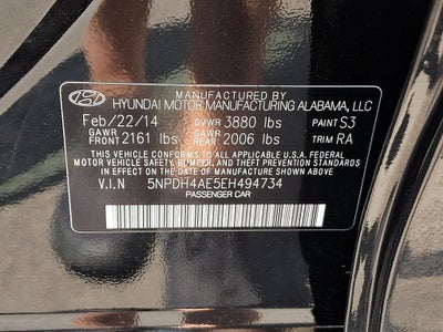 2014 Hyundai Elantra SE