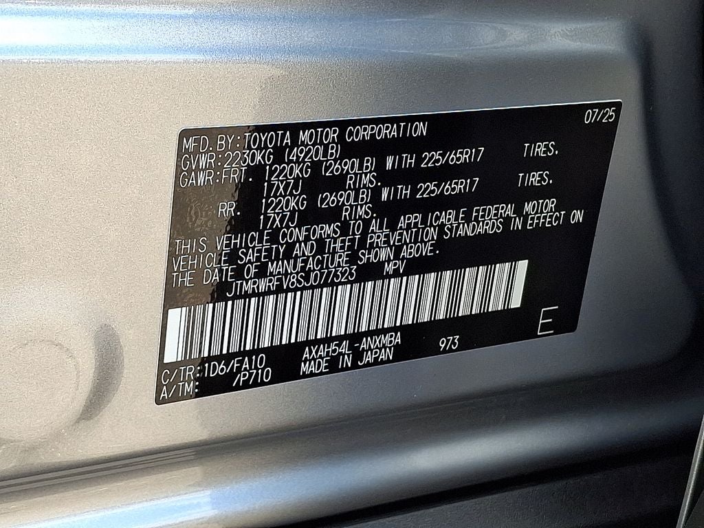 2025 Toyota RAV4 Hybrid XLE
