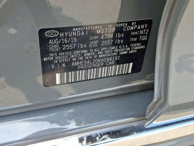 2019 Hyundai Sonata Plug-In Hybrid Limited