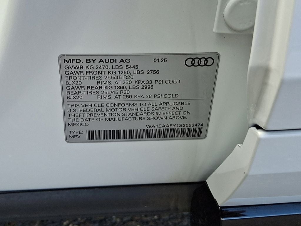 2025 Audi Q5 45 S line Premium Plus quattro