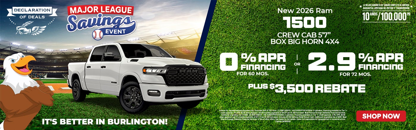 Financing special on new Ram 1500