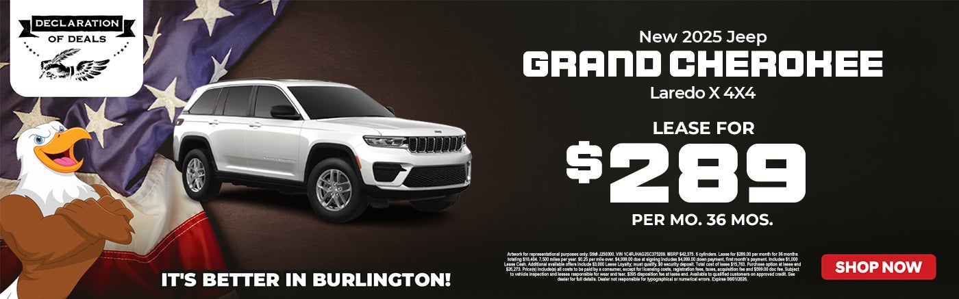 Jeep Grand Cherokee lease deal