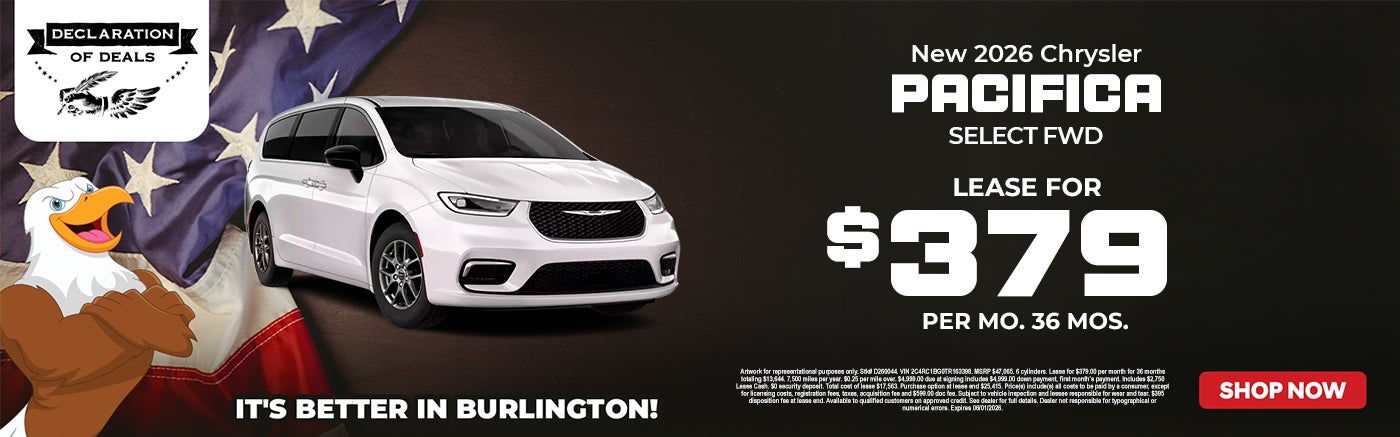 Chrysler Pacifica lease deal