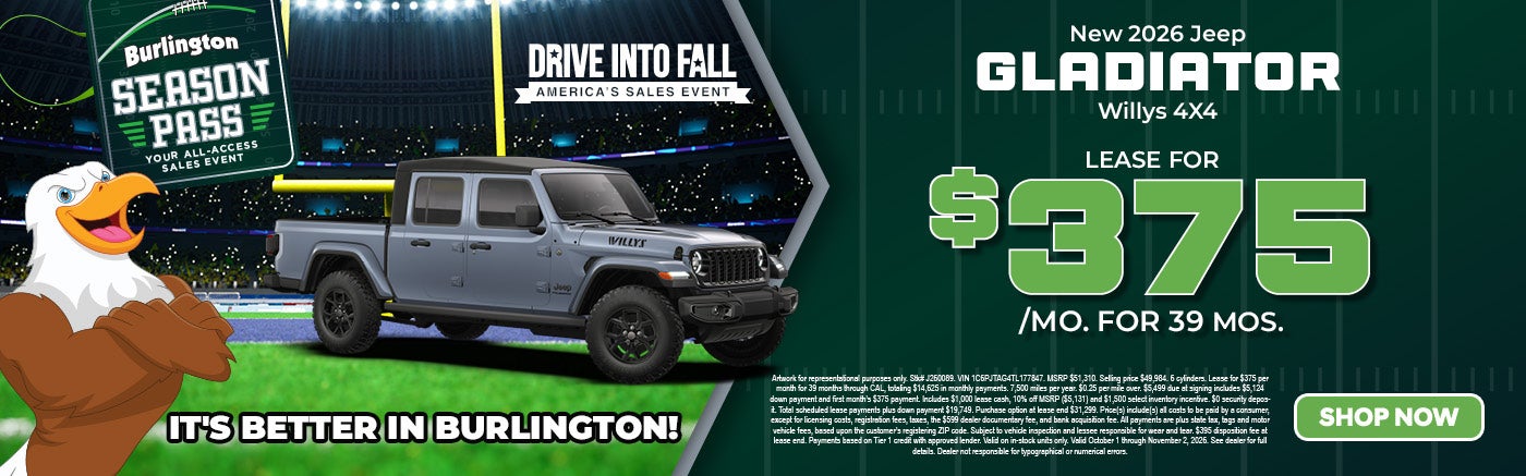 New 2026 Jeep Gladiator Willys